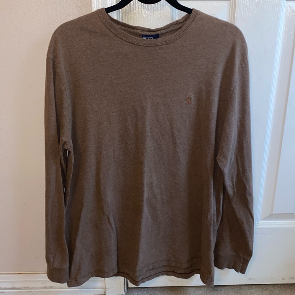 Polo by Ralph Lauren Brown Long Sleeve Tee